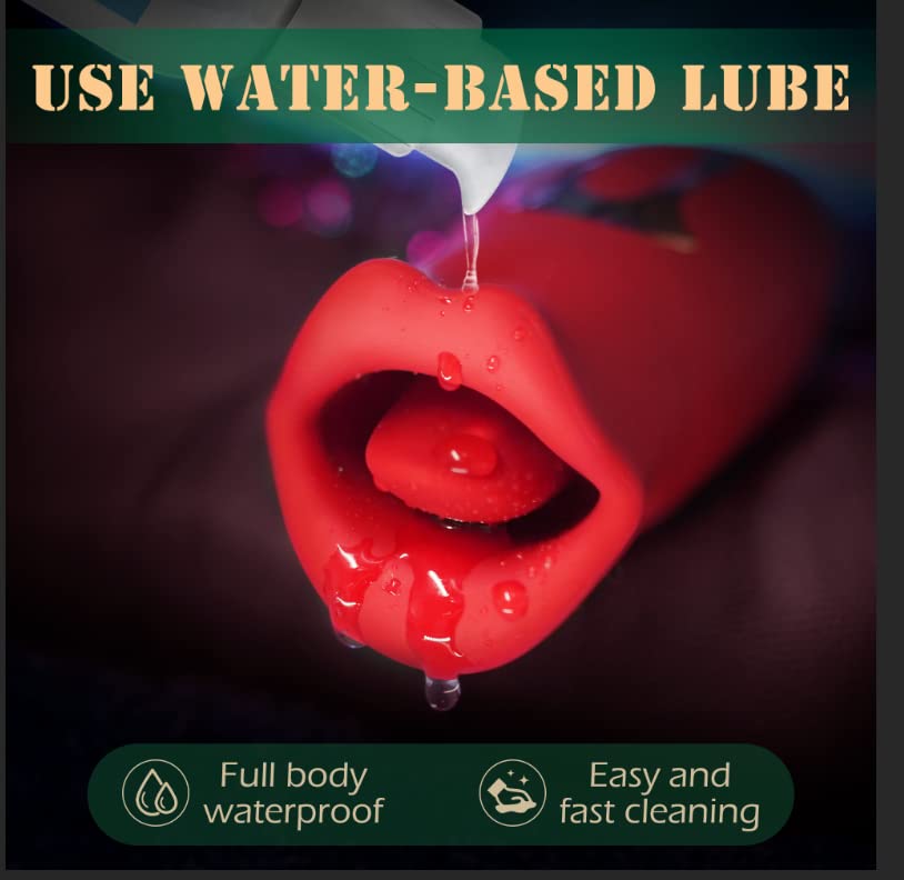 Adult Sex Toys Vibrator, Rose Toy, Rose Sex Stimulator for Women with 10 Vibration Modes and 10 French Kissing Modes, Tongue Sex Toy Vibrator, Clitoral Vibrator for Women, Adult Sex Toys