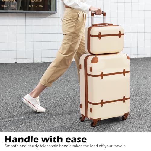 Coolife Luggage Set 3 Piece Suitcase Set Carry On Luggage PC Hardside Luggage TSA Lock Spinner Wheels Telescopic Handle