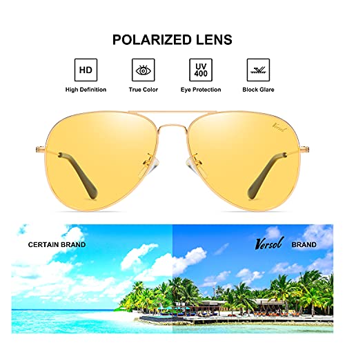 Aviator Sunglasses for Men Women Mirrored Lens UV400 Protection Lightweight Polarized Aviators Sunglasses