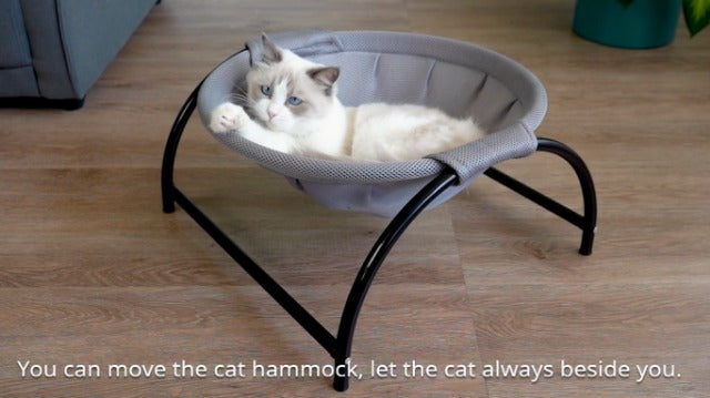 Cat Bed Dog Bed Pet Hammock Bed Cat Sleeping Cat Supplies Pet Supplies Whole Wash Stable, Detachable, Breathable, Easy Assembly Indoors Outdoors, 16.9 in x 16.9 in x 9.5 in