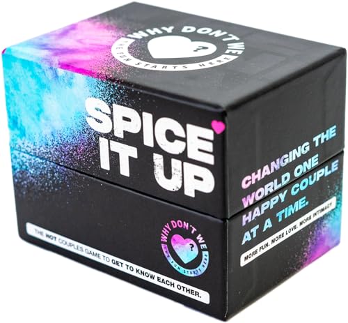 Spice IT UP by Why Don’t We. Spicy Couples Games for Adults with 150 Cards with Conversations, Spicy Dares & More - Best Date Night Games for Couples - Romantic Adult Couple Games