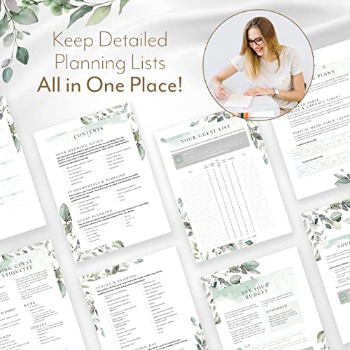 Your Perfect Day Wedding Planner for Bride - Wedding Planning Book and Organizer, Bridal Wedding Planner Book & Binder with Wedding Countdown Calendar (FLORAL)