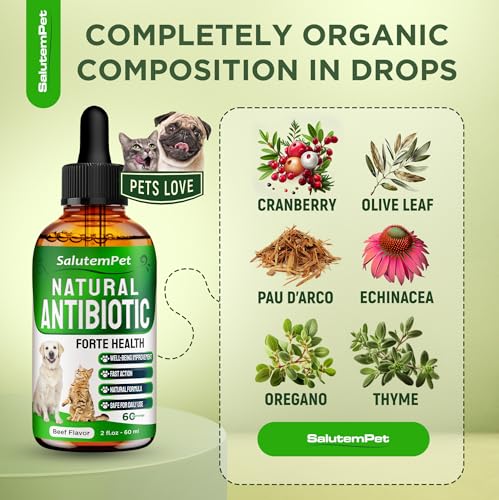 Natural Herbal Supplement | Pet antibiotic | Natural antibiotics for Dogs | Antibiotics for Dogs | Natural antibiotics for Cats | Antibiotic for Cats| 2 Oz