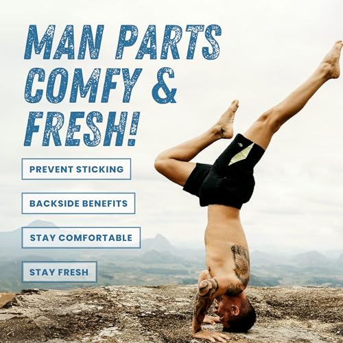 Super Fresh Man Parts Ball Deodorant for Men - POWDER LOTION - Mens Hygiene Cream for Groin, Butt, & Body - Fresh Control Odor, Anti Chafing, Stop Itch, Absorb Sweat - Aluminum Free - 4 oz Tube