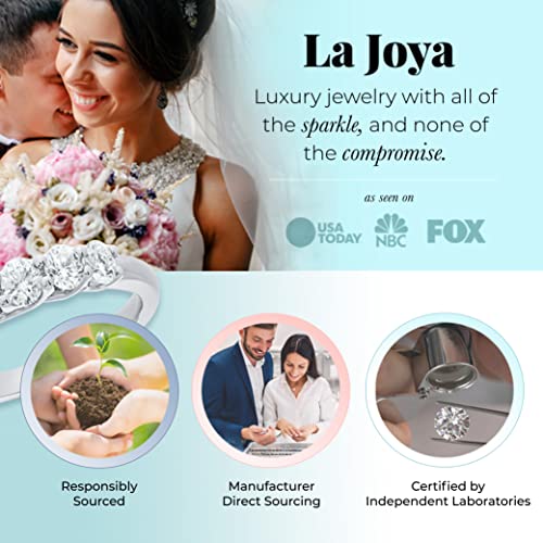 La Joya 10k Yellow Gold Diamond Band Ring for Women | 0.02ct Lab Grown Diamond, Cross, VS/SI, GH, 0.1ct, Round