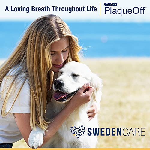 ProDen PlaqueOff Powder for Pets - Cat & Dog Breath Freshener - Plaque & Tartar Remover for Pet Oral Care - 60g