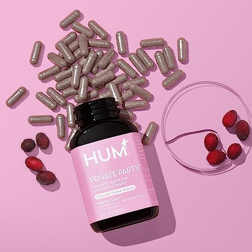 HUM Private Party Vaginal Probiotics for Women's pH Balance- Cranberry & Lactobacillus Blend -Womens Vaginal Health Supplement - Promote Healthy Vaginal Odor & Vaginal Flora - (30-Day Supply)