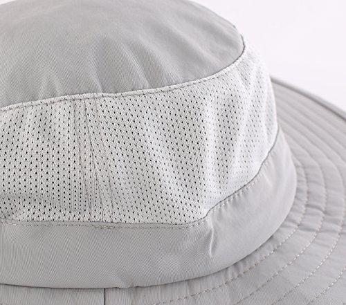 Home Prefer Outdoor UPF50+ Mesh Sun Hat Wide Brim Fishing Hat with Neck Flap