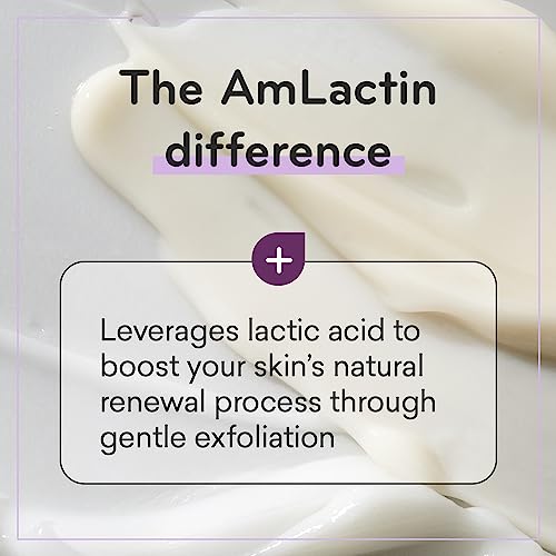 AmLactin Crepe Firming Cream - 12 oz Body Cream with 15% Lactic Acid - Exfoliator and Moisturizer for Crepey, Dry Skin