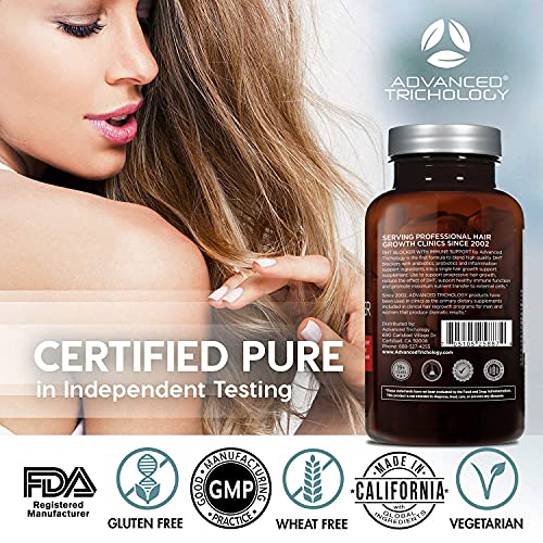 Advanced Trichology DHT BLOCKER Hair Growth Supplement for Genetic Thinning, Men & Women, Approved by American Hair Loss Association, Backed by 20 Years of Experience in Hair Loss Treatment Clinics