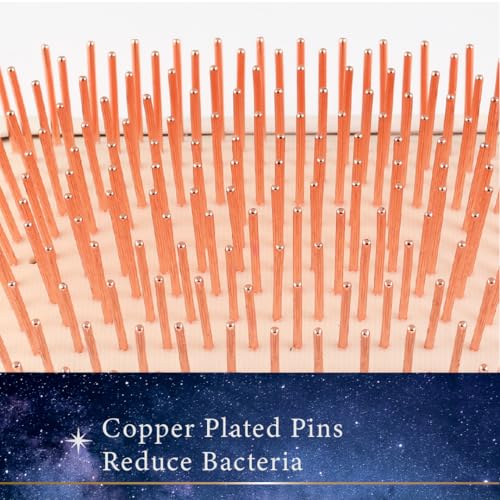 Pandora's Beauty Box Rose' Copper Brush/Massage Brush/Hair Brush/Scalp Care/Dandruff/Scalp Massage Brush/Relax/Mother's Day Gift Idea (Small)