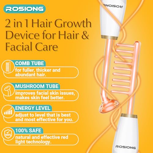 Hair Growth Comb - Rosiong Red Light Therapy Hair Growth Device Comb for Hair Loss and Alopecia