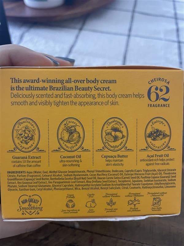 Brazilian Bum Bum Body Cream Tighten And Fast Absorbing Cream Pod