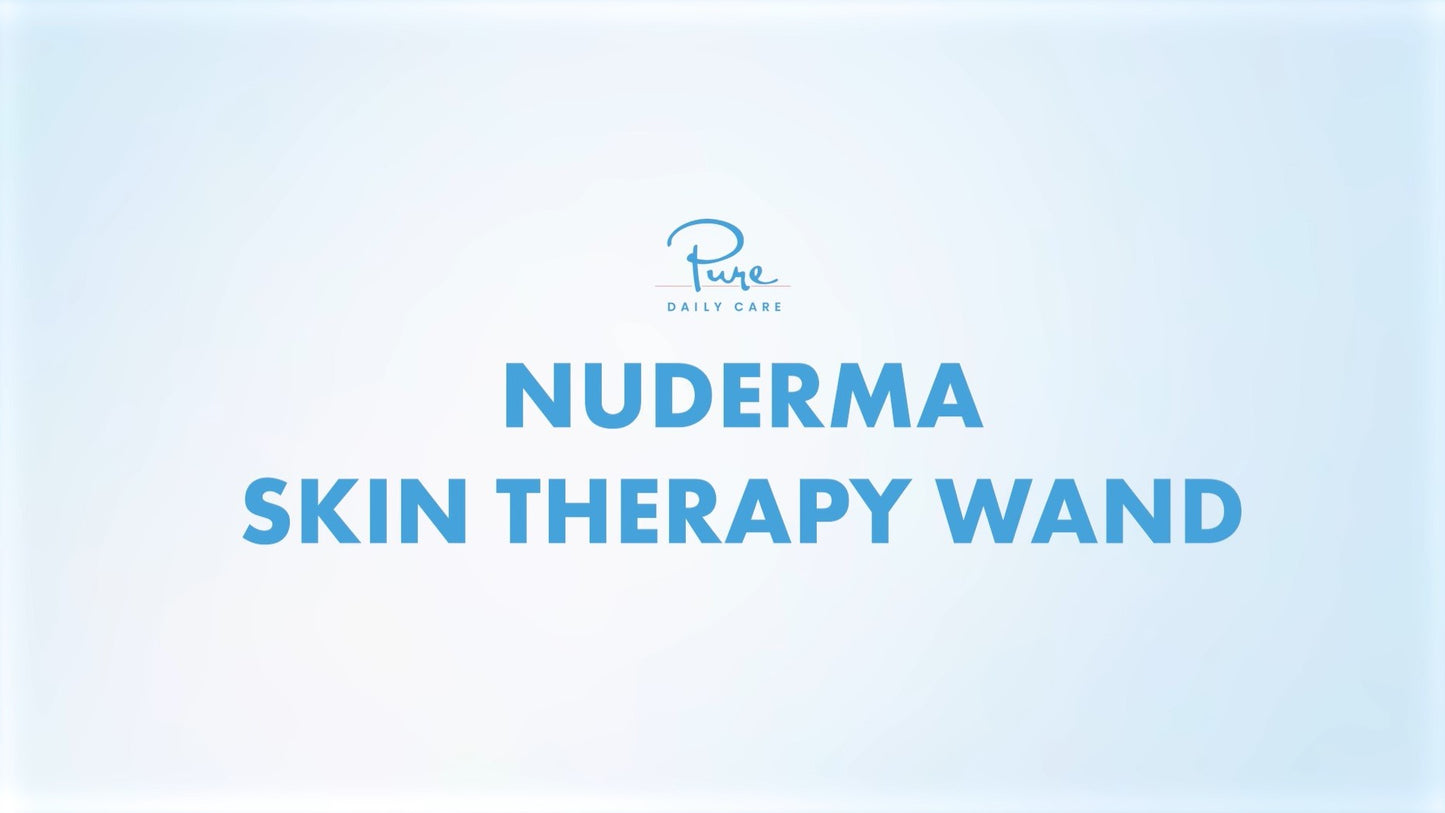 NuDerma Portable Handheld Skin Therapy Wand Machine w/Neon – Anti-Aging - Skin Tightening - Wrinkle Reducing - Dark Circles – Clarifying - Hair & Scalp Stimulator