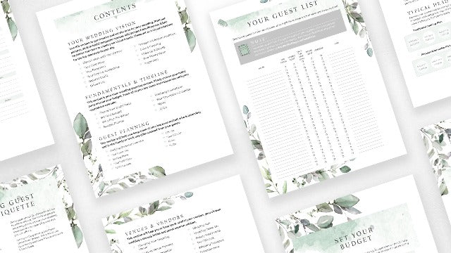 Your Perfect Day Wedding Planner for Bride - Wedding Planning Book and Organizer, Bridal Wedding Planner Book & Binder with Wedding Countdown Calendar (FLORAL)