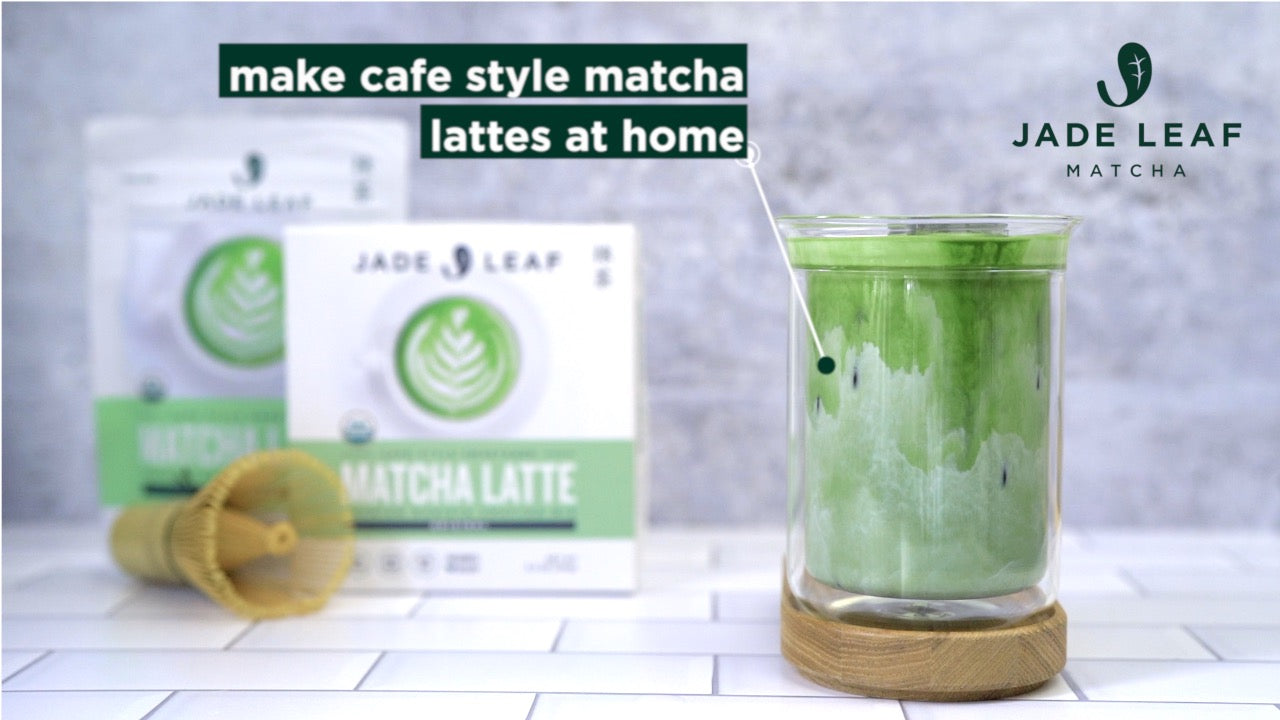 Jade Leaf Matcha Organic Café Style Sweetened Matcha Latte Premium Barista Crafted Mix - Original - Authentically Japanese (5.3 Ounce Pouch)