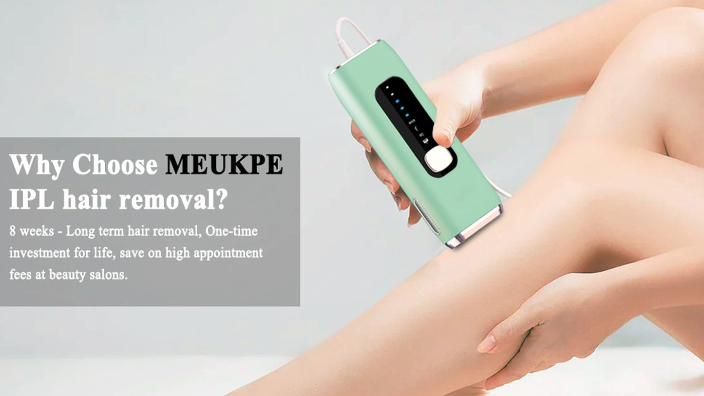 IPL Laser Hair Removal Device for Women Men at Home, Upgraded to 999,900 Flashes Permanent for Facial Legs Arms Bikini Line Whole Body Treatment