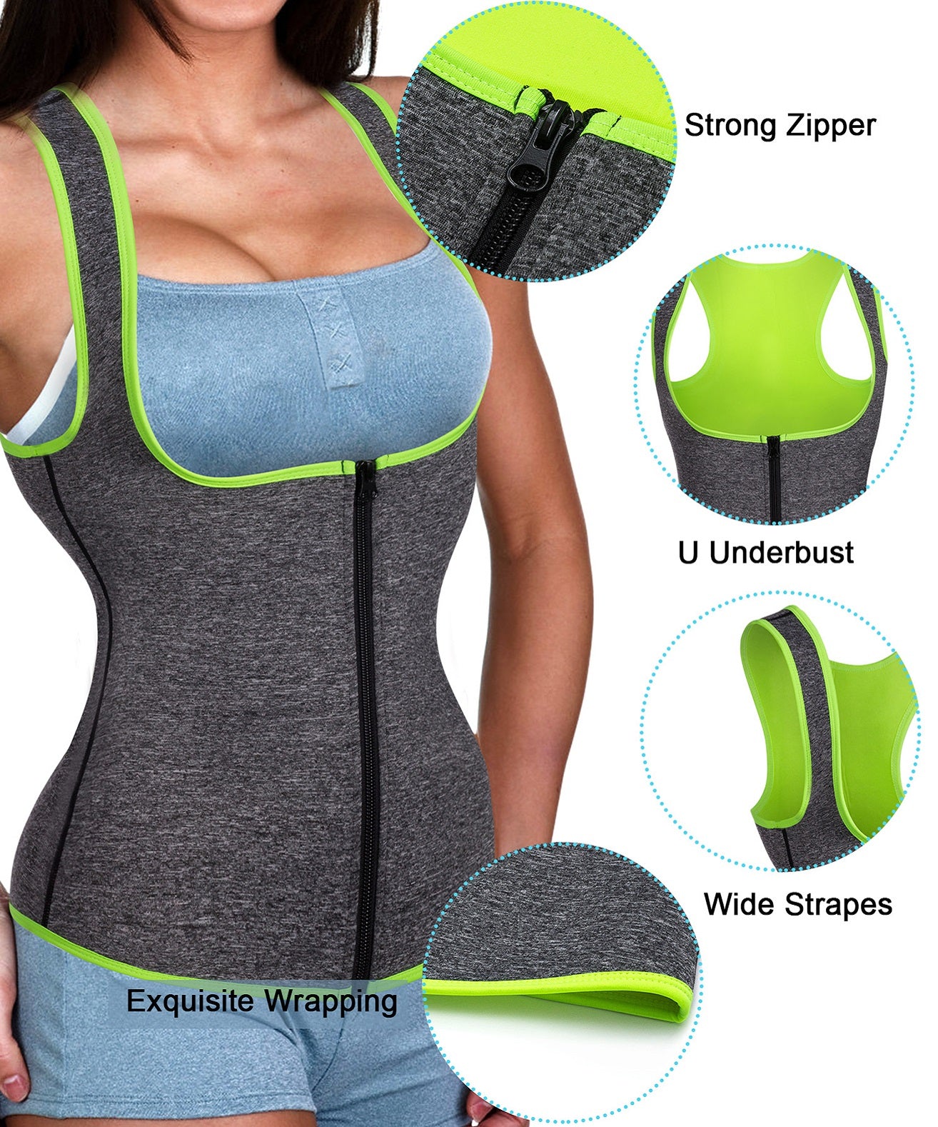 Womens' Sauna Suit Workout Sweat Body Shaper