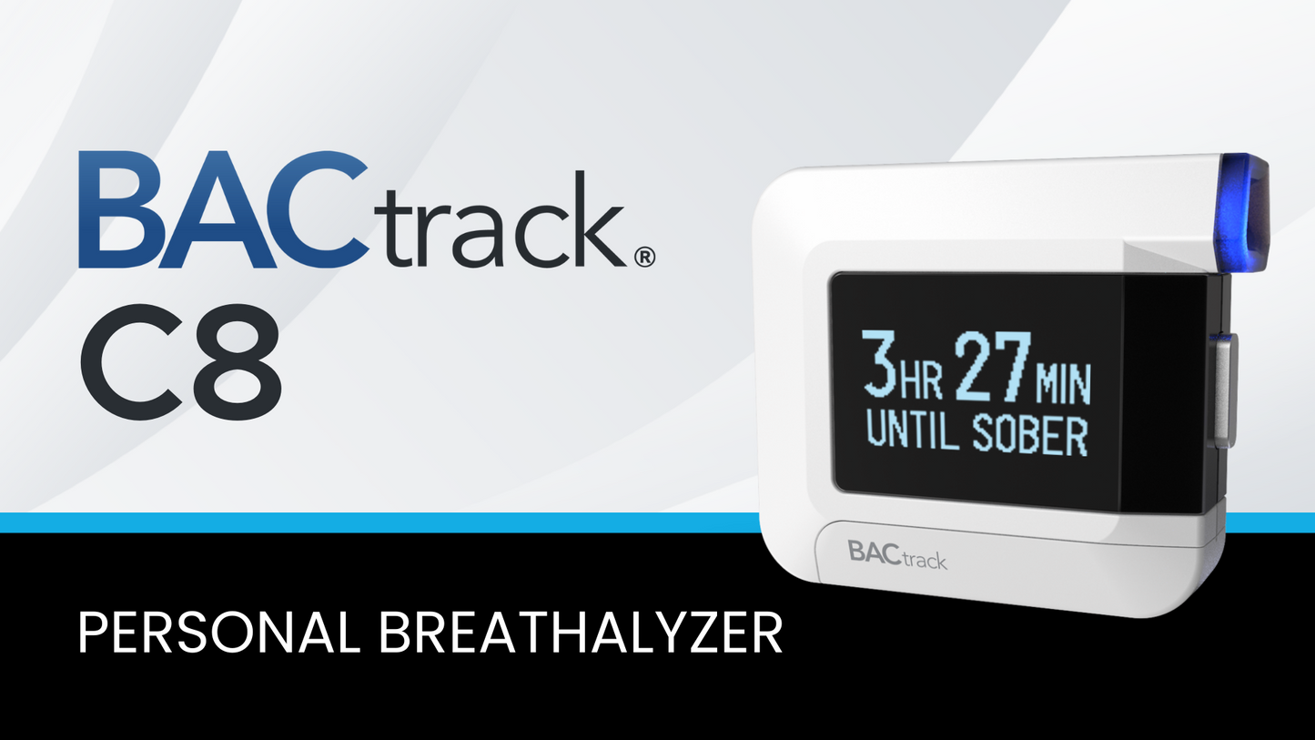 BACtrack C8 Breathalyzer | Professional-Grade Accuracy | Optional Wireless Smartphone Connectivity | Compatible w/Apple iPhone, Google & Samsung Android Devices | Apple HealthKit Integration